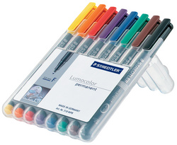 STAEDTLER Lumocolor Permanent-Marker 317M, 8er Etui