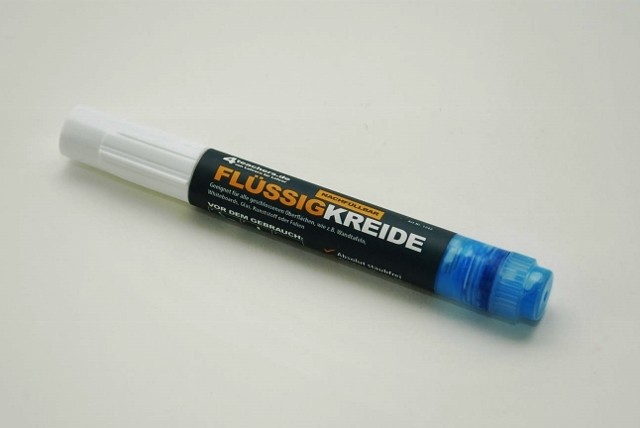 Nachfüllbarer Flüssigkreide-Stift Blau