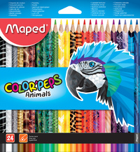 Maped Dreikant-Buntstift COLOR'PEPS Animals, 24er Kartonetui