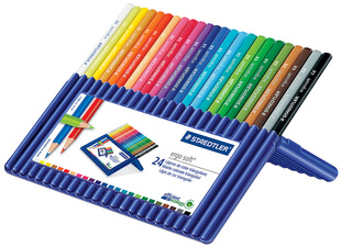 STAEDTLER Dreikant-Buntstift ergosoft, 24er Etui