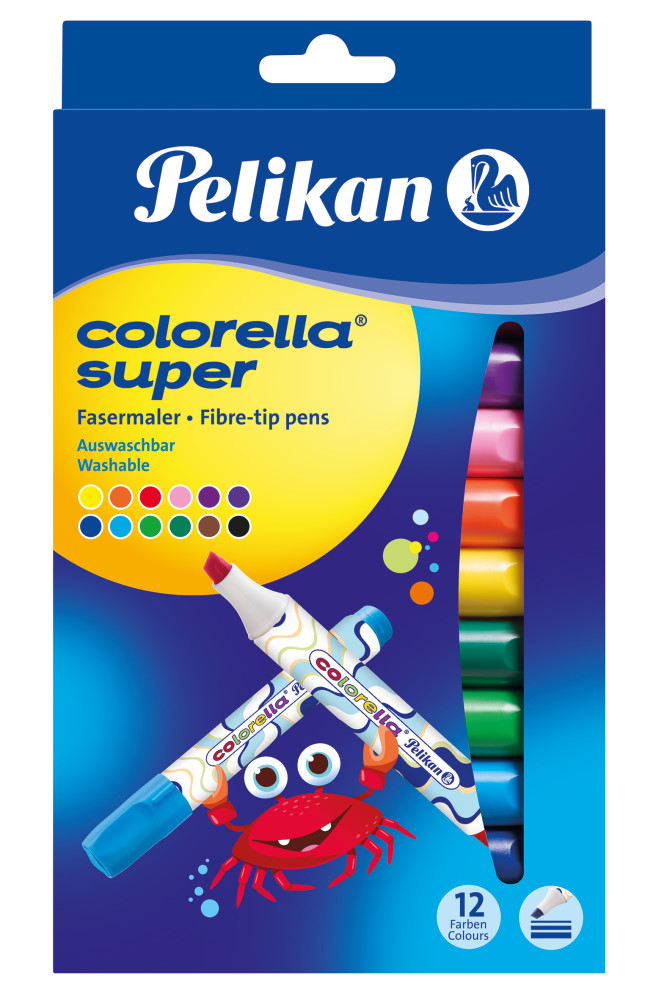 Pelikan Fasermaler Colorella Super, Keilspitze, 12er Etui