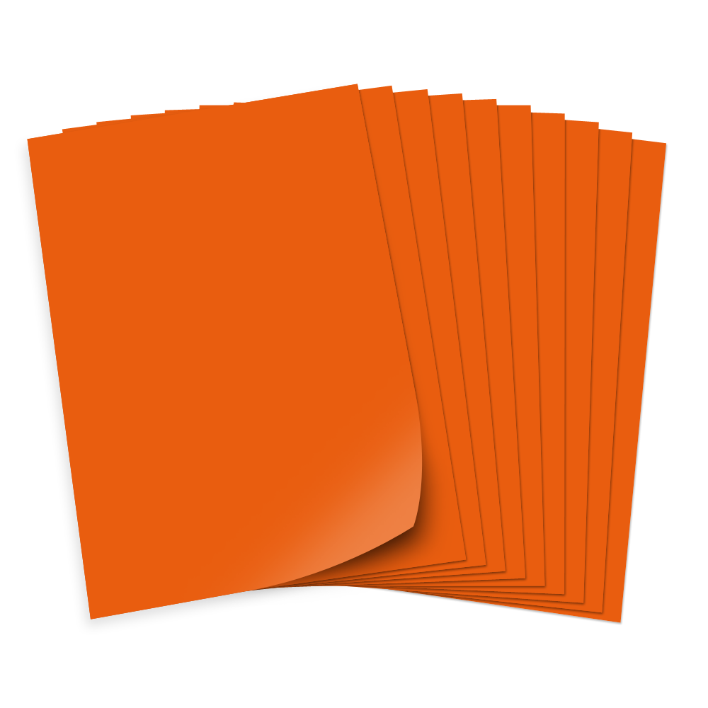 Tonpapier 130g/qm, DIN A3, 50 Bogen, orange