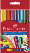 FABER-CASTELL Fasermaler CONNECTOR PEN, 10er Etui