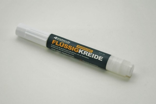 Nachfüllbarer Flüssigkreide-Stift Weiß