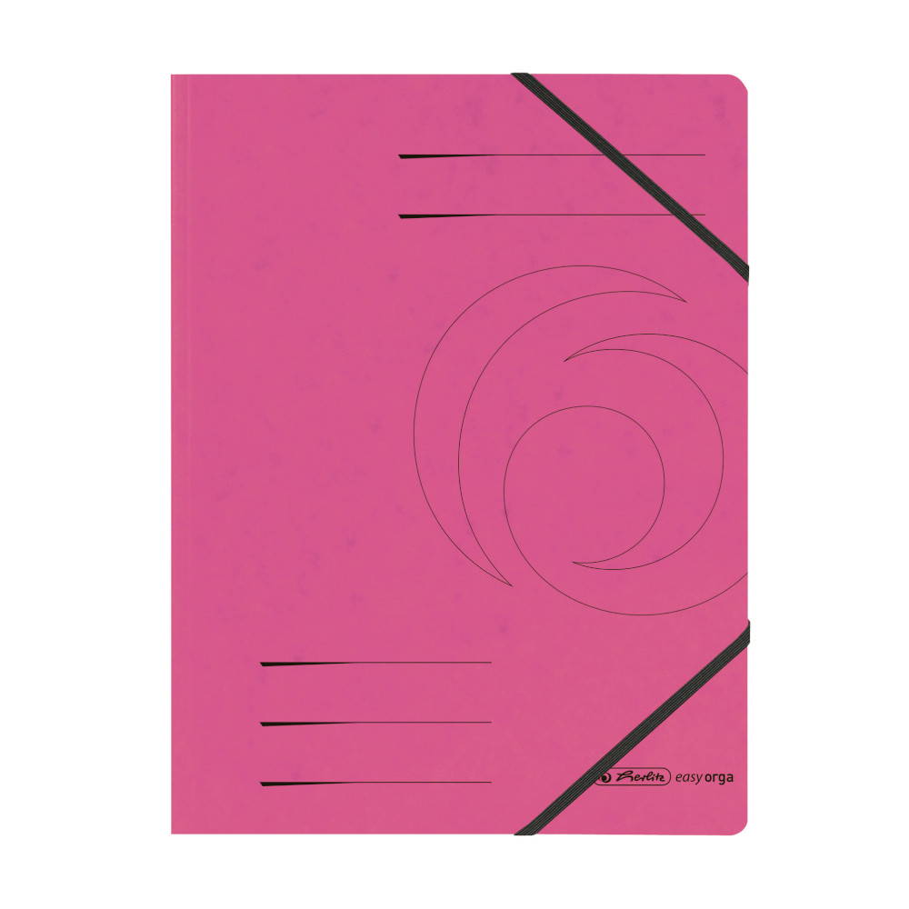 herlitz Eckspanner easyorga A4, Colorspan-Karton, fuchsia