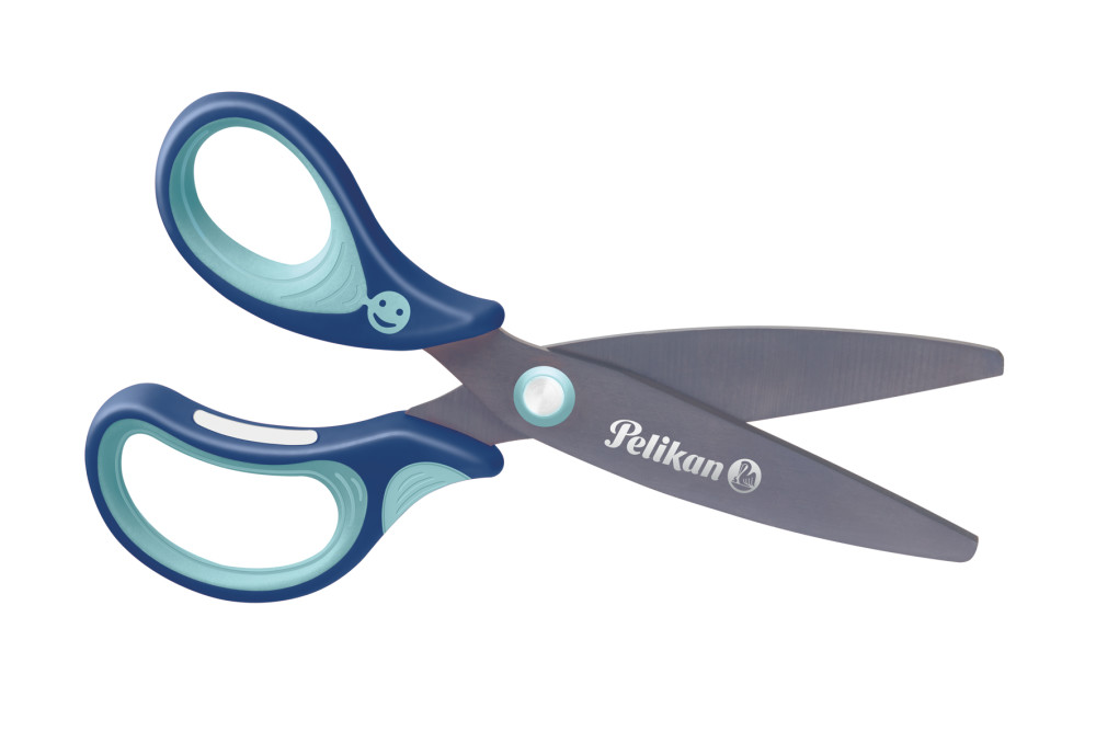 griffix Schere, blau, für Linkshänder