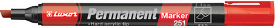 Permanent-Marker 251, Keilspitze Rot 10 Stück