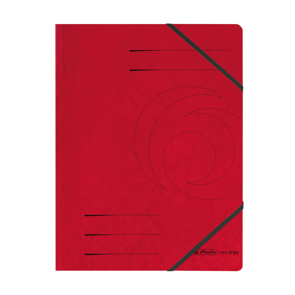 herlitz Eckspanner easyorga, A4, Colorspan-Karton, rot