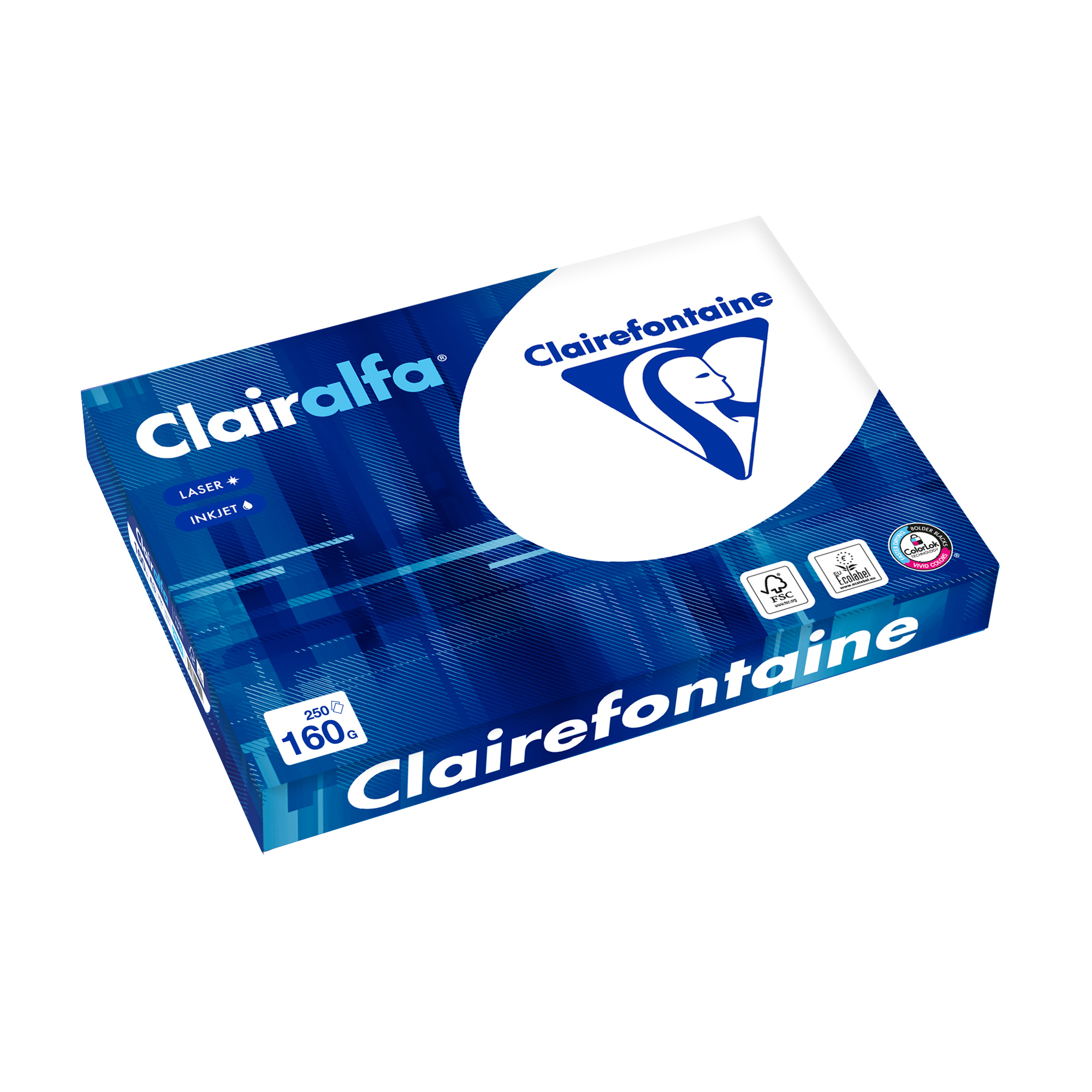 Clairalfa Multifunktionspapier, DIN A3, 160 g/qm, weiß 4er Pack