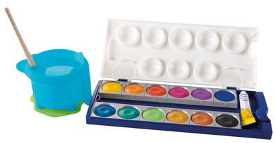 Pelikan Wasserbox für Deckfarbkasten K12, blau