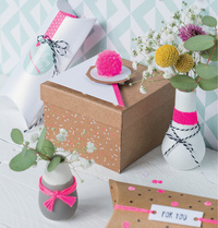 HEYDA Deko-Klebeband "Neon Regenbogen", glitter 5 Rollen