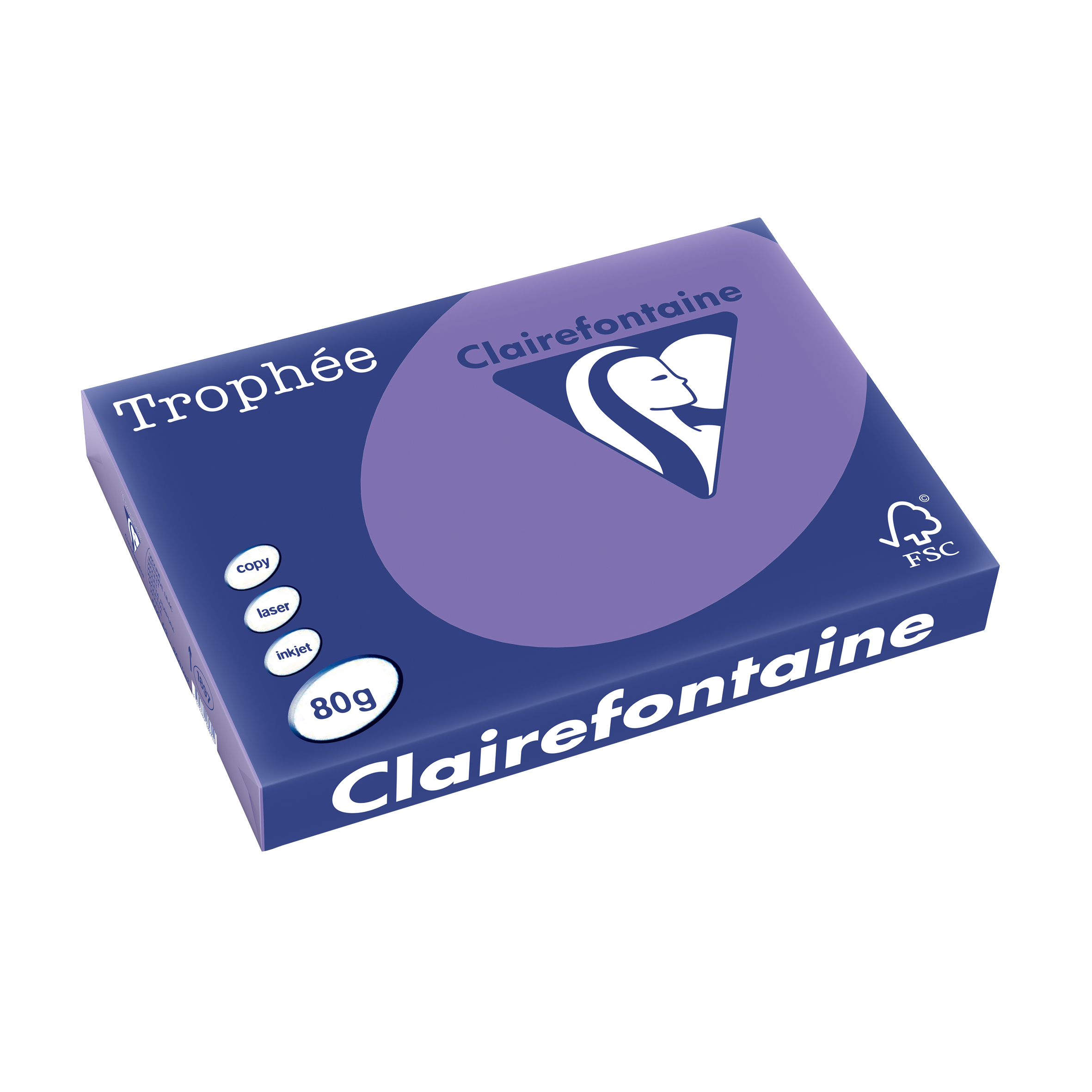 Clairefontaine Multifunktionspapier Trophée, A4, 80 g/qm, violett