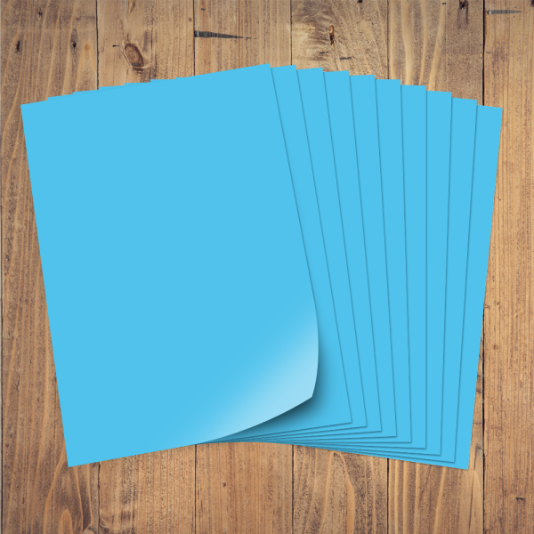 Plakatkarton 380g 50x70cm 10 Bogen, blau