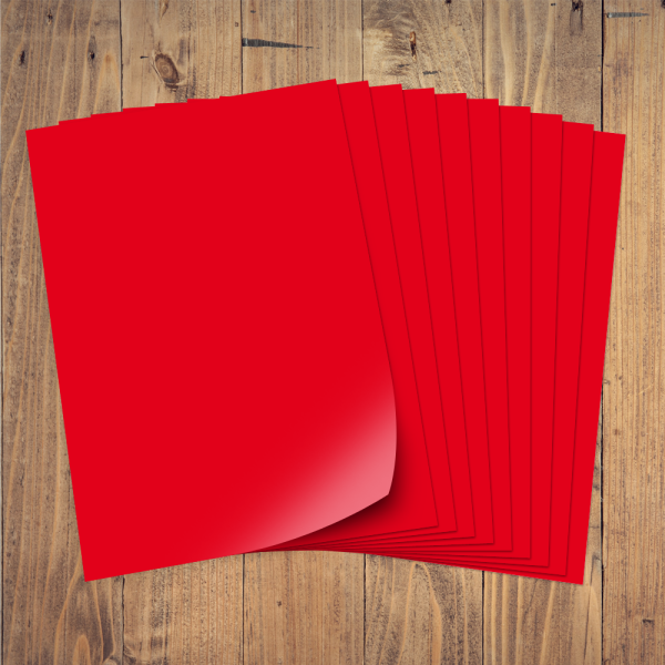 Plakatkarton 380g 50x70cm 10 Bogen, rot