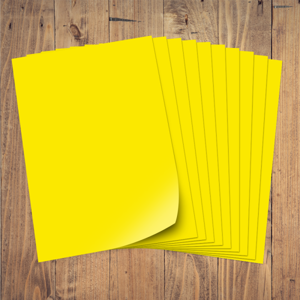 Plakatkarton 380g 50x70cm 10 Bogen, gelb