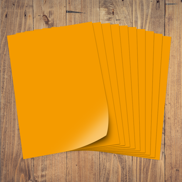 Plakatkarton 380g 50x70cm 10 Bogen, orange
